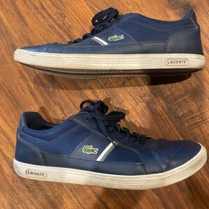 Lacoste Men's Dark Blue Sneakers‎ alligator logo size 13